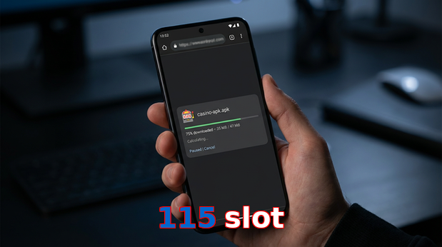 Main screen of 115 Slot apk page for PK players