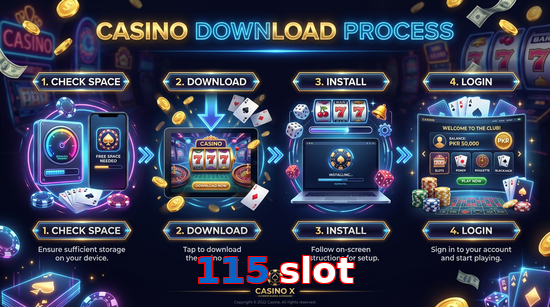 Game list for 115 Slot download section